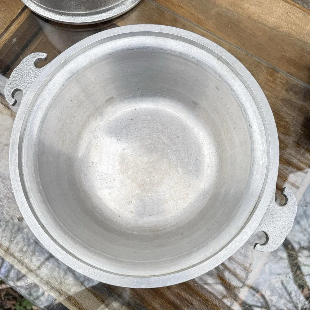 Vintage Lot of 5 Guardian Service Ware Aluminum Pots Missing 1 Lid